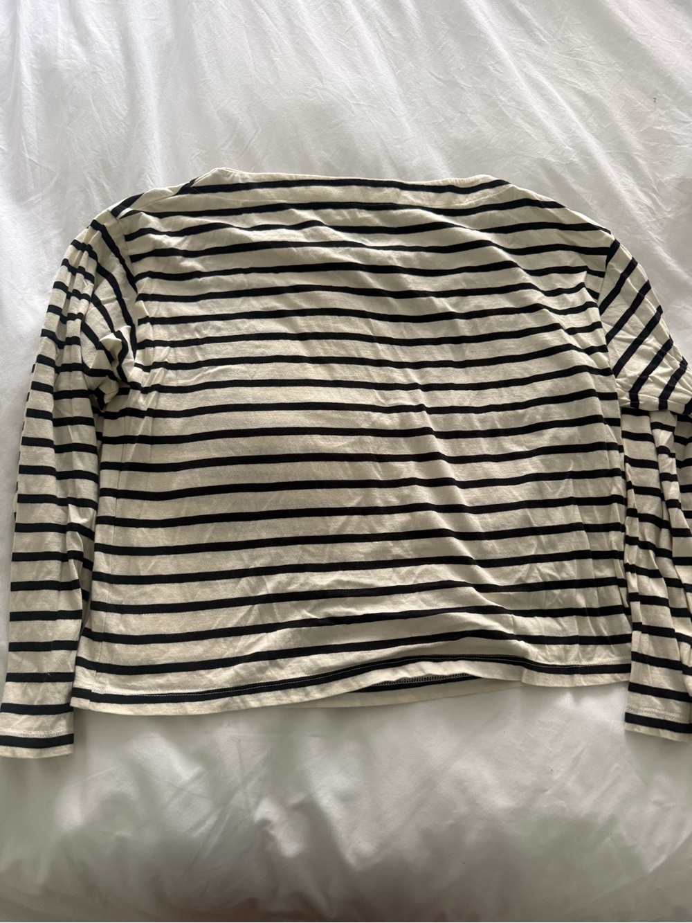 Doen Irene Tee in Black/off white stripe!